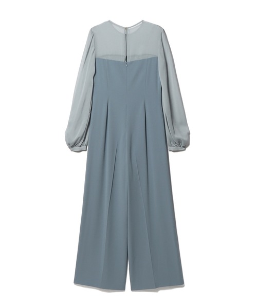 ESTNATION（エストネーション）の「ESTNATION / シアーコンビベアオールインワン（つなぎ/オールインワン・レディース・ブラック/ライトブルー・38/36）」の3枚目の写真