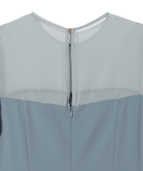 ESTNATION（エストネーション）の「ESTNATION / シアーコンビベアオールインワン（つなぎ/オールインワン・レディース・ブラック/ライトブルー・38/36）」の4枚目の写真