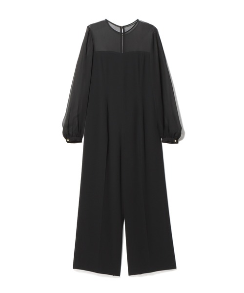 ESTNATION（エストネーション）の「ESTNATION / シアーコンビベアオールインワン（つなぎ/オールインワン・レディース・ブラック/ライトブルー・38/36）」の10枚目の写真