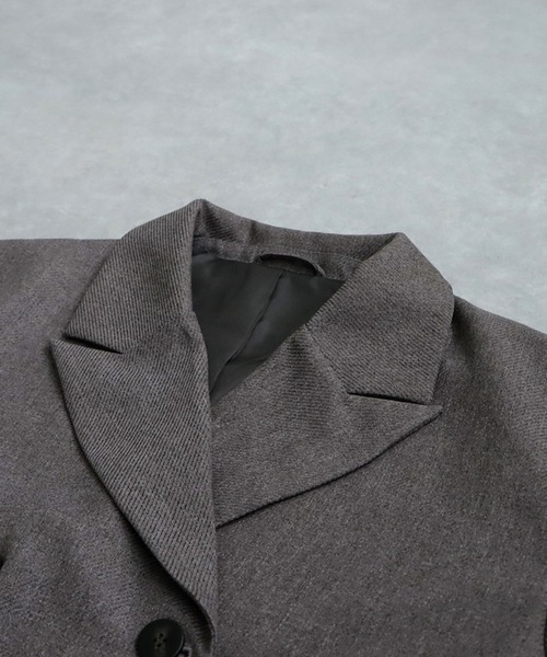 antiqua（アンティカ）の「ツイルジャケット（テーラードジャケット・レディース・チャコールグレー/ブラック・ONESIZE）」の15枚目の写真