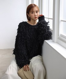 Bonjour Sagan | 前後2WAYループヤーンカーディガン(カーディガン/ボレロ)