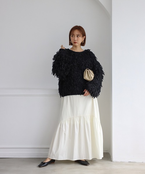 新品タグ付！グレースループヤーンカーデスカートセットアップ　ダイアグラム 新品タグ付！グレースループヤーンカーデスカートセットアップ