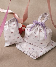 panpantutu（パンパンチュチュ）の「通園ランチ３点セット【シナモロール/ハローキティ/マイメロディ/お星様/リボン】（ポーチ）」