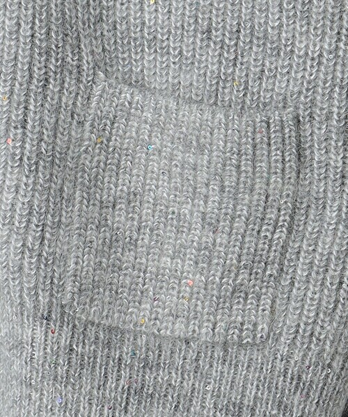 UNITED ARROWS（ユナイテッドアローズ）の「カラースパンコール ニットカーディガン（カーディガン/ボレロ・レディース・ブラック/グレー・FREE）」の14枚目の写真