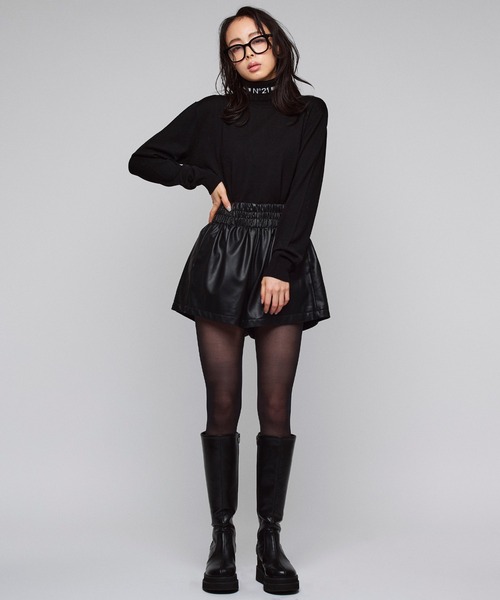 Narcissus（ナルシス）の「フェイクレザーショートパンツ（その他パンツ・レディース・ブラウン/ブラック・FREE）」の15枚目の写真