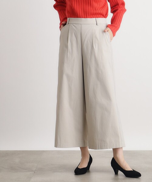 grove（グローブ）の「◆【多機能】裏起毛ハイパーストレッチワイドパンツ（その他パンツ・レディース・ナチュラル/ブラック/オリーブ/ダークブラウン系1/ブラック系1・02/03/01/04/05）」の4枚目の写真