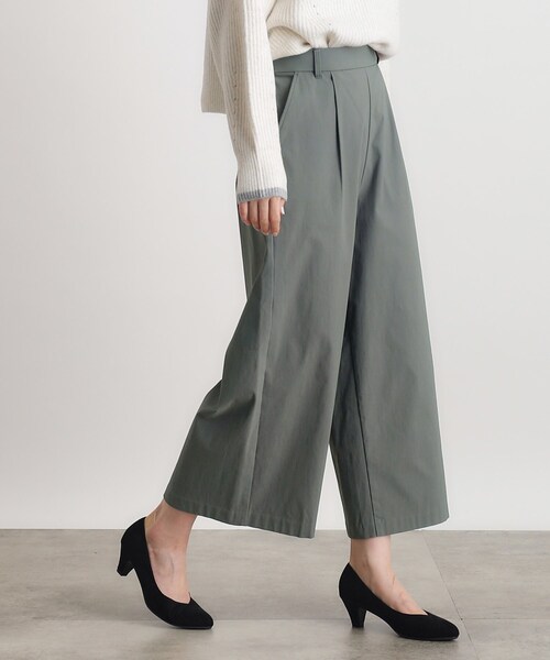 grove（グローブ）の「◆【多機能】裏起毛ハイパーストレッチワイドパンツ（その他パンツ・レディース・ナチュラル/ブラック/オリーブ/ダークブラウン系1/ブラック系1・02/03/01/04/05）」の10枚目の写真