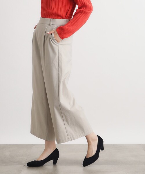 grove（グローブ）の「◆【多機能】裏起毛ハイパーストレッチワイドパンツ（その他パンツ・レディース・ナチュラル/ブラック/オリーブ/ダークブラウン系1/ブラック系1・02/03/01/04/05）」の14枚目の写真