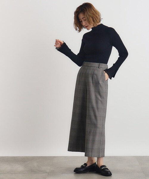 grove（グローブ）の「◆【多機能】裏起毛ハイパーストレッチワイドパンツ（その他パンツ・レディース・ナチュラル/ブラック/オリーブ/ダークブラウン系1/ブラック系1・02/03/01/04/05）」の19枚目の写真