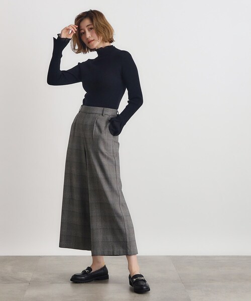 grove（グローブ）の「◆【多機能】裏起毛ハイパーストレッチワイドパンツ（その他パンツ・レディース・ナチュラル/ブラック/オリーブ/ダークブラウン系1/ブラック系1・02/03/01/04/05）」の20枚目の写真