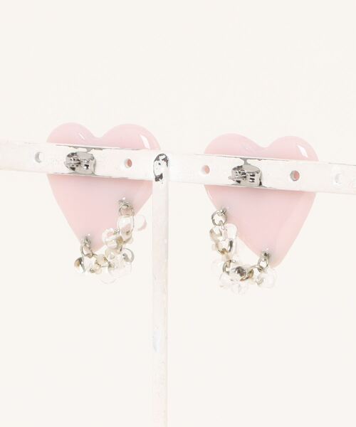 VIBGYOR（ヴィブジョー）の「【miuland】Sugar Heart(MA)（ピアス（両耳用）・レディース・グリーン/ピンク・FREE）」の3枚目の写真