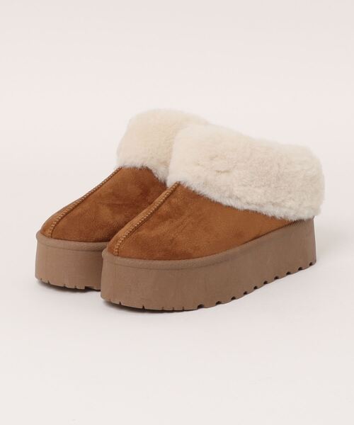 apres jour clair(アプレジュールクレア)の「【apres jour clair】厚底フェイクムートンブーツ【ZOZOTOWN限定アイテム】(ブーツ・レディース・キャメル/ベージュ・MEDIUM/X-LARGE/LARGE/SMALL)」の13枚目の写真