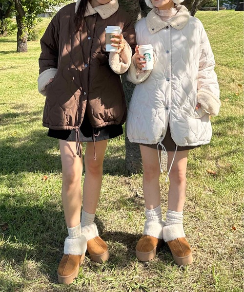 apres jour clair(アプレジュールクレア)の「【apres jour clair】厚底フェイクムートンブーツ【ZOZOTOWN限定アイテム】(ブーツ・レディース・キャメル/ベージュ・MEDIUM/X-LARGE/LARGE/SMALL)」の11枚目の写真