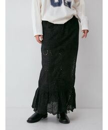 Ungrid | カットワークレースコンビスカート(スカート)