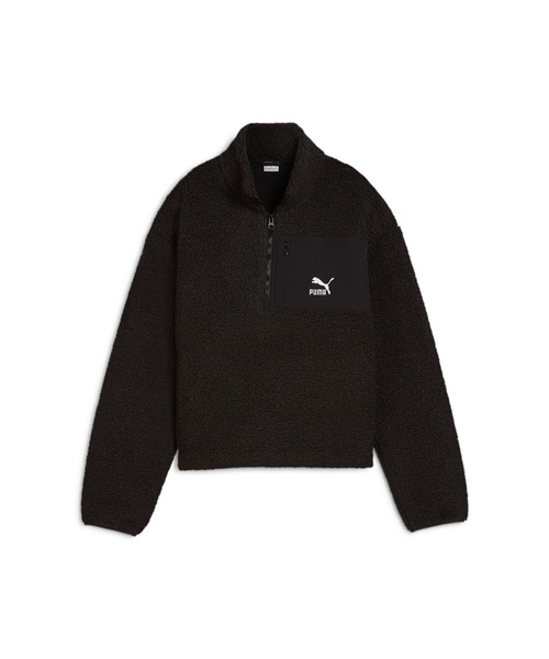 PUMA(プーマ)の「PUMA プーマ ウィメンズ CLASSICS ウィンターライズ ハーフジップ クルースウェット(スウェット・レディース・ブラック/オフホワイト・X-LARGE/SMALL/MEDIUM/LARGE)」の11枚目の写真