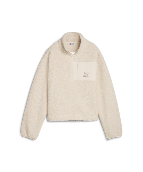 PUMA(プーマ)の「PUMA プーマ ウィメンズ CLASSICS ウィンターライズ ハーフジップ クルースウェット(スウェット・レディース・ブラック/オフホワイト・X-LARGE/SMALL/MEDIUM/LARGE)」の8枚目の写真