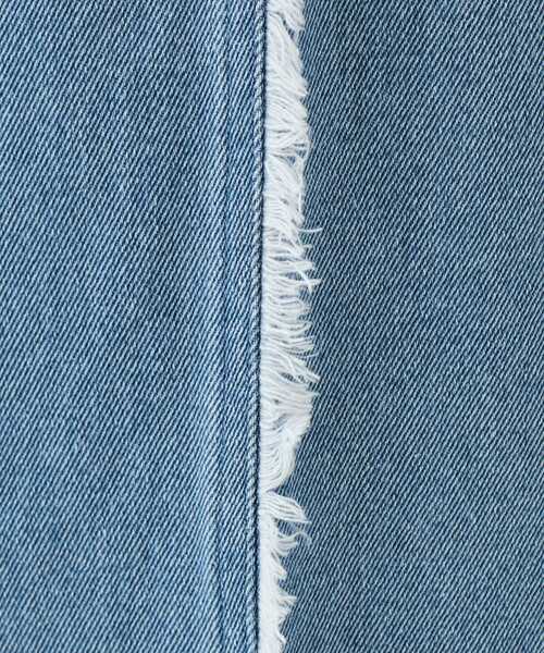 Cutie Blonde（キューティーブロンド）の「◆【あったか裏起毛】サイドフリンジがアクセント イージーデニムパンツ（デニムパンツ・レディース・ライトブルー/ネイビー・01/04/03/02）」の6枚目の写真