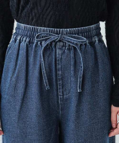 Cutie Blonde（キューティーブロンド）の「◆【あったか裏起毛】サイドフリンジがアクセント イージーデニムパンツ（デニムパンツ・レディース・ライトブルー/ネイビー・01/04/03/02）」の14枚目の写真