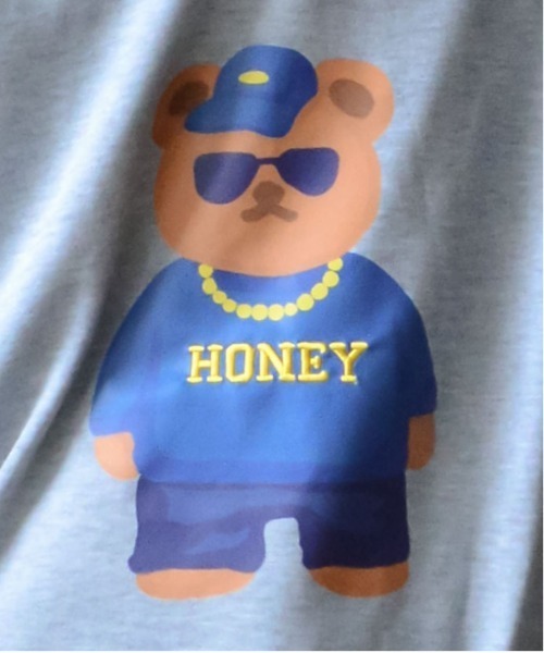 MODISH GAZE(モディシュガゼ)の「【MODISH GAZE】BEARプリントスウェット(スウェット・メンズ・グレイッシュベージュ/杢グレー/オフホワイト・LARGE/MEDIUM)」の21枚目の写真