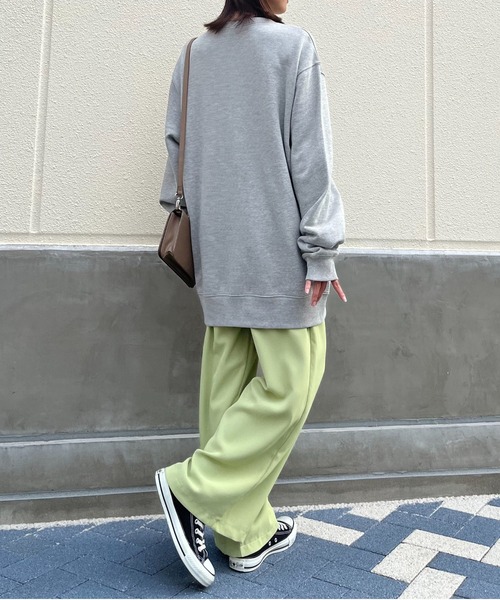 MODISH GAZE(モディシュガゼ)の「【MODISH GAZE】スケータードッグ裏毛スウェット(スウェット・レディース・グリーン系/グレー系/ブラック・LARGE)」の22枚目の写真