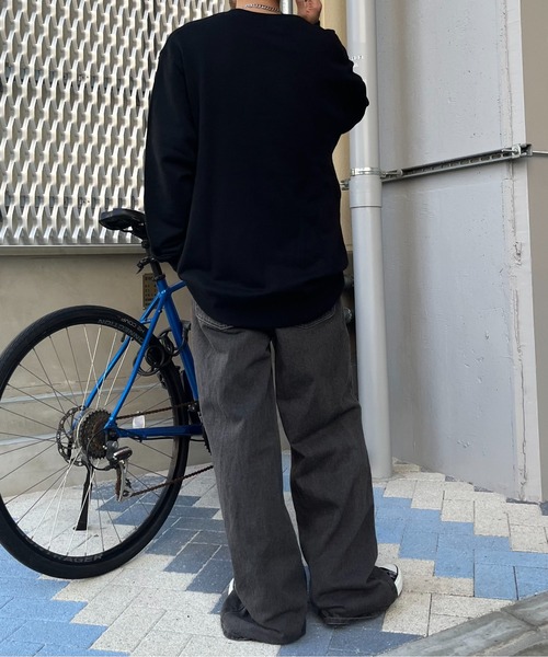 MODISH GAZE(モディシュガゼ)の「【MODISH GAZE】スケータードッグ裏毛スウェット(スウェット・レディース・グリーン系/グレー系/ブラック・LARGE)」の13枚目の写真