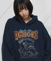 Anui | 【UNISEX/2サイズ展開】カレッジヤンキーラビットパーカー(パーカー)