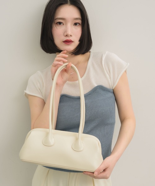韓国ライクが叶う！！〉キスロックフルートバッグ（ハンドバッグ