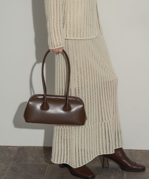 NEUNA（ヌナ）の「〈韓国ライクが叶う！！〉キスロックフルートバッグ（ハンドバッグ・レディース・ブラック/ブラウン/アイボリー/イエロー・FREE）」の17枚目の写真