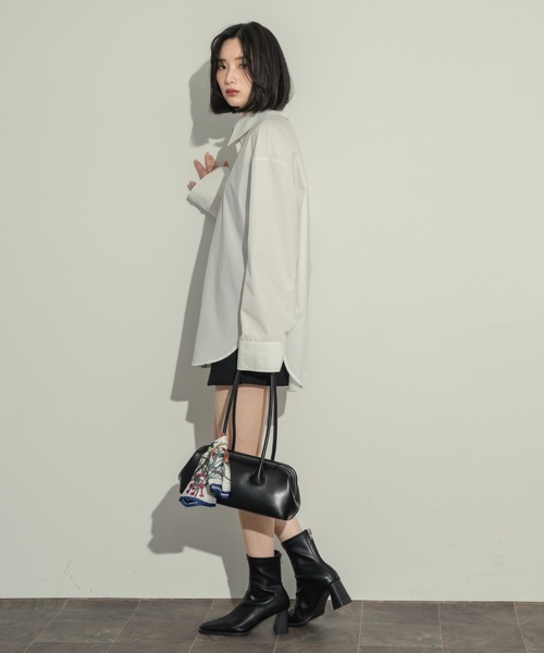 NEUNA(ヌナ)の「〈韓国ライクが叶う!!〉キスロックフルートバッグ(ハンドバッグ・レディース・ブラック/ブラウン/アイボリー/イエロー・FREE)」の22枚目の写真