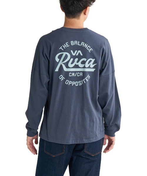 RVCA メンズ SCLIPT SEALD LS ロンT/ルーカワイドシルエット