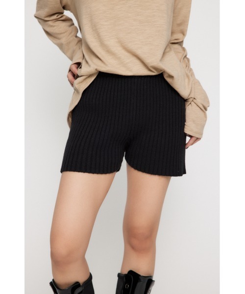 LAGUA GEM RIB KNIT ショートパンツ　ラグアジェム RIB KNIT ショートパンツ（その他パンツ）｜LAGUA GEM
