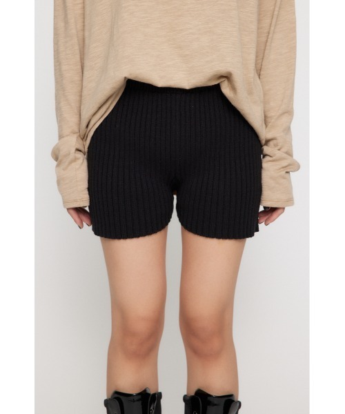 RIB KNIT ショートパンツ（その他パンツ）｜LAGUA GEM（ラグアジェム