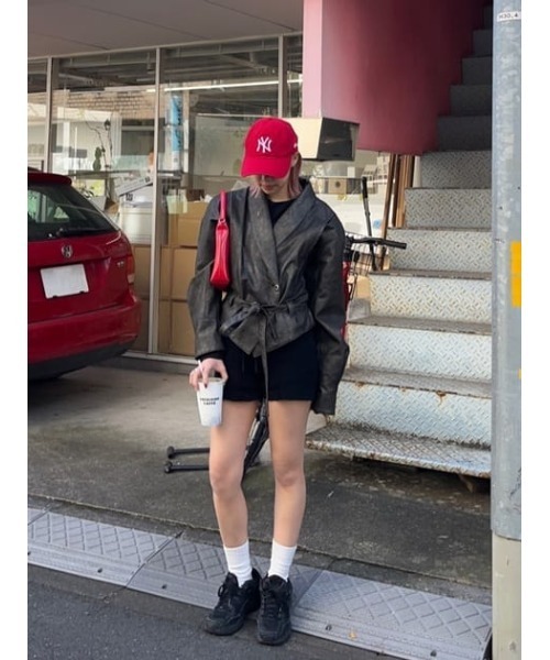 LAGUA GEM(ラグアジェム)の「RIB KNIT ショートパンツ(その他パンツ・レディース・ブラック/アイボリー/ブラウン・MEDIUM/SMALL)」の17枚目の写真