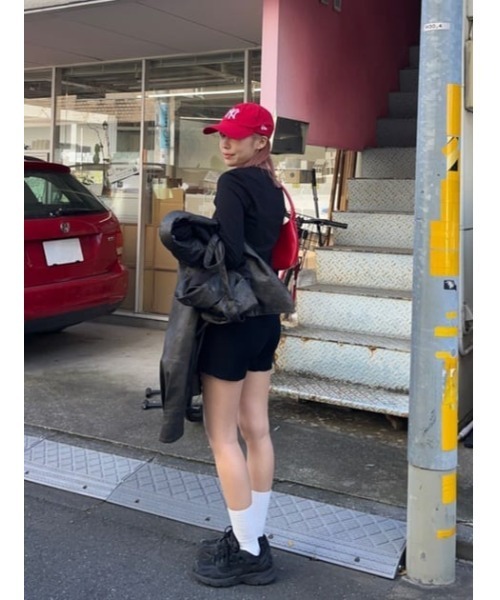 LAGUA GEM(ラグアジェム)の「RIB KNIT ショートパンツ(その他パンツ・レディース・ブラック/アイボリー/ブラウン・MEDIUM/SMALL)」の18枚目の写真