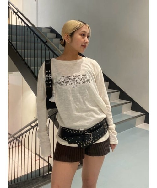 LAGUA GEM(ラグアジェム)の「RIB KNIT ショートパンツ(その他パンツ・レディース・ブラック/アイボリー/ブラウン・MEDIUM/SMALL)」の19枚目の写真