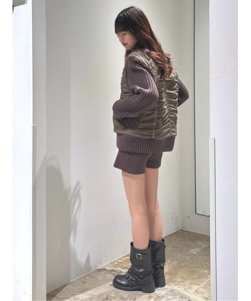 RIB KNIT ショートパンツ（その他パンツ）｜LAGUA GEM（ラグアジェム