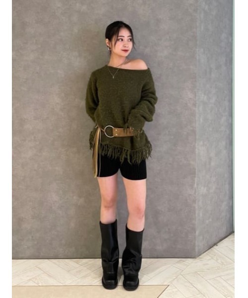 RIB KNIT ショートパンツ（その他パンツ）｜LAGUA GEM（ラグアジェム