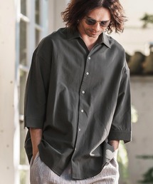 ms5958-Silky Cotton Linen Skipper Shirts シャツ