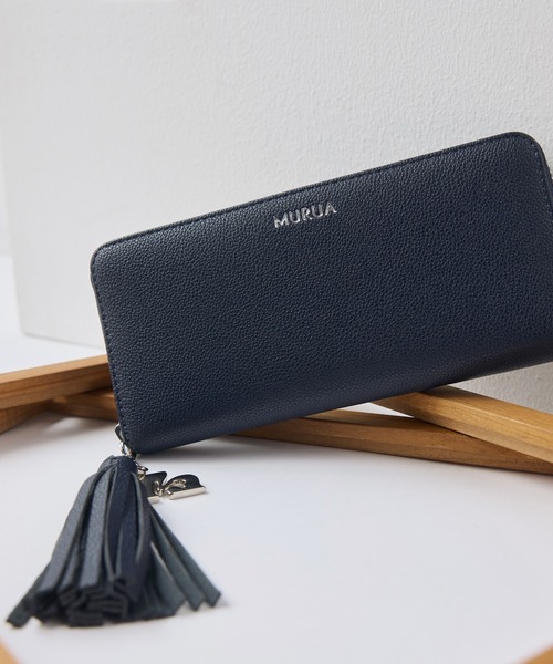 ムルーア（MURUA）/ラウンドファスナー長財布 MR−W1321 タッセル MURUA(ムルーア) ラウンドファスナー長財布 MR-W1321 タッセル（財布