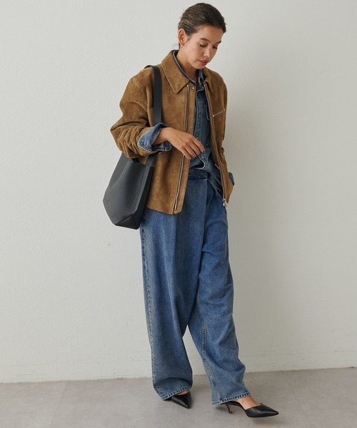 IACUCCI（イアクッチ）の「ルオータ ミディアムショルダー ALCE（ショルダーバッグ・レディース・キャメル/グレー/ブラック・FREE）」の15枚目の写真