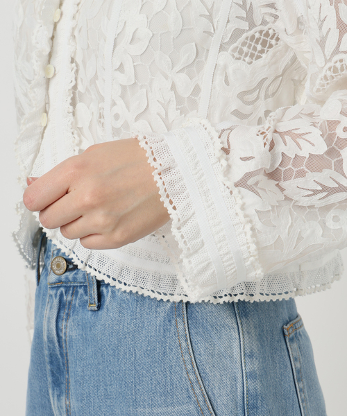 セール】IENA LA BOUCLE レースボレロブラウス（シャツ/ブラウス
