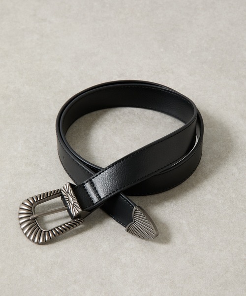 COLONY 2139（コロニートゥーワンスリーナイン）の「ウエスタンバックルベルト（ベルト・メンズ・ブラック・FREE）」の2枚目の写真