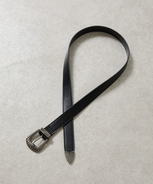 COLONY 2139（コロニートゥーワンスリーナイン）の「ウエスタンバックルベルト（ベルト・メンズ・ブラック・FREE）」の3枚目の写真