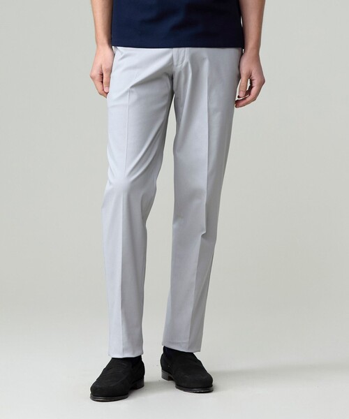 J.PRESS(ジェイプレス)の「【ストレッチ】ハイパワーシャンブレードビーステムテーパード パンツ(その他パンツ・メンズ・ライトグレー系/ライトグレー系1/ブルー系・74/94/82/90/86/78)」の2枚目の写真