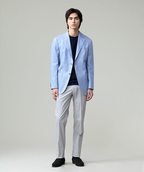 J.PRESS(ジェイプレス)の「【ストレッチ】ハイパワーシャンブレードビーステムテーパード パンツ(その他パンツ・メンズ・ライトグレー系/ライトグレー系1/ブルー系・74/94/82/90/86/78)」の7枚目の写真