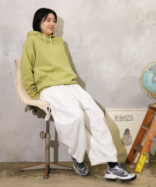 HARVESTY(ハーベスティ)の「HARVESTY / ハーベスティ NEP DENIM CIRCUS PANTS ネップデニム サーカスパンツ(その他パンツ・レディース・ブルー/オフホワイト・0/1/2)」の2枚目の写真