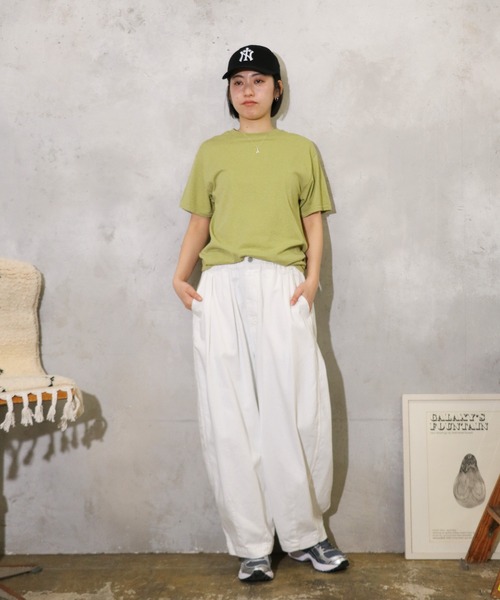 HARVESTY(ハーベスティ)の「HARVESTY / ハーベスティ NEP DENIM CIRCUS PANTS ネップデニム サーカスパンツ(その他パンツ・レディース・ブルー/オフホワイト・0/1/2)」の3枚目の写真