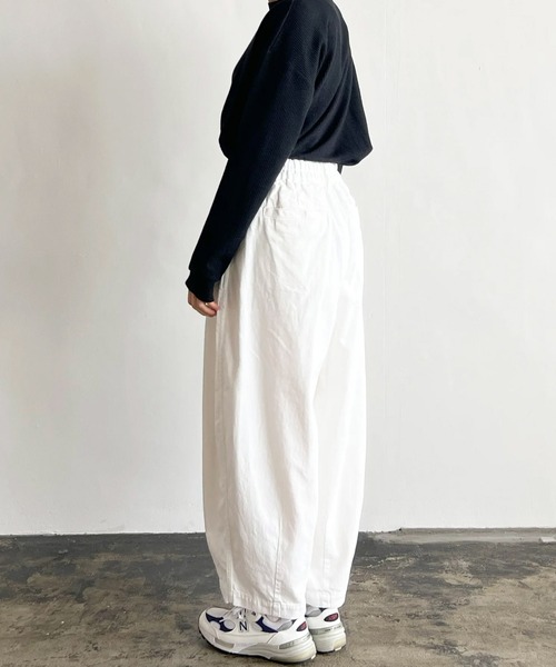 HARVESTY(ハーベスティ)の「HARVESTY / ハーベスティ NEP DENIM CIRCUS PANTS ネップデニム サーカスパンツ(その他パンツ・レディース・ブルー/オフホワイト・0/1/2)」の15枚目の写真