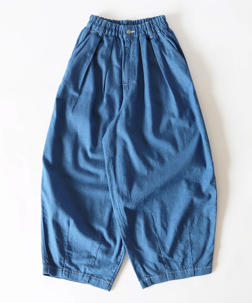 HARVESTY(ハーベスティ)の「HARVESTY / ハーベスティ NEP DENIM CIRCUS PANTS ネップデニム サーカスパンツ(その他パンツ・レディース・ブルー/オフホワイト・0/1/2)」の22枚目の写真