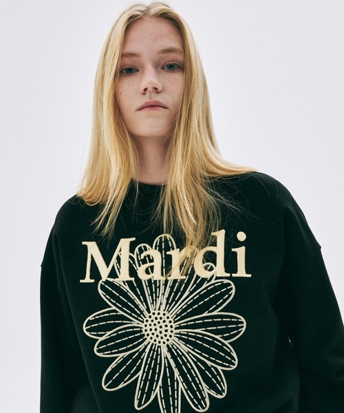 SWEATSHIRT FLOWERMARDI NEEDLEWORK（スウェット）｜Mardi
